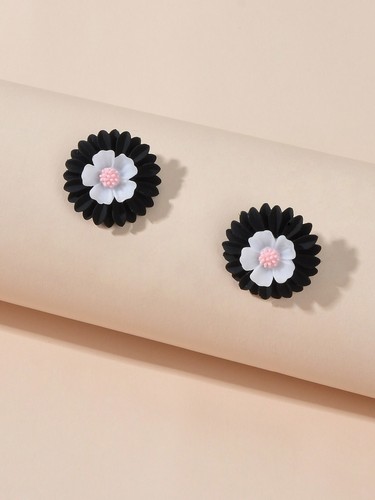 Female Jewellery Red Flower Small Pierced Stud Earrings Best Friends Funny Gifts - Picture 56 of 110