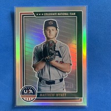 2022 Panini Stars & Stripes - Matthew Wyatt - #40 Silver Holo Longevity 44/99