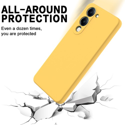 For ViVO Y04 4G, Luxury Soft Liquid Silicone Skin Touch Feel Back Case Cover - Picture 14 of 33