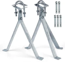 14 Inch Heavy-Duty Antenna Wall Mount,Windproof 14 Inch, Hot Dip Galvanised 