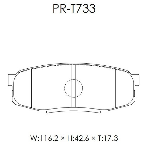 WedsSport Brake pads REVSPEC PRIMES for LAND CRUISER Rear(T733) from JAPAN - Picture 2 of 3