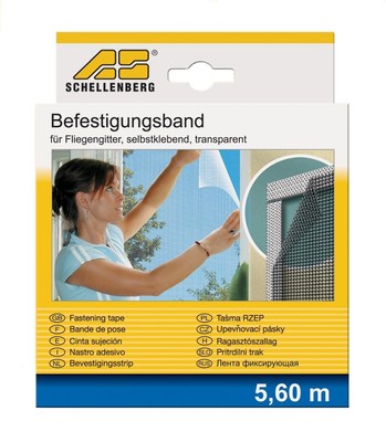 Schellenberg Befestigungsband transparent 5,6m Polyestergewebe NEU