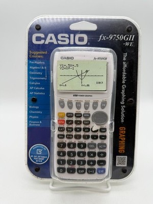 New Casio FX-9750G11 White Graphing Calculator