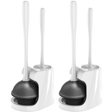 2-in-1 Toilet Plunger and Brush Combo Set