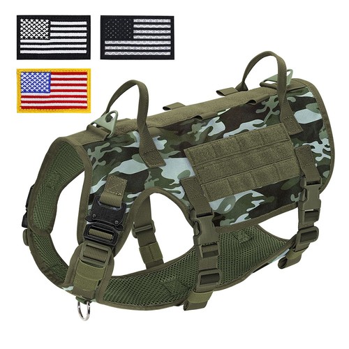 Tactical Dog Harness with Handle for Large Dogs No-Pull Military Vest Rottweiler - Picture 5 of 23