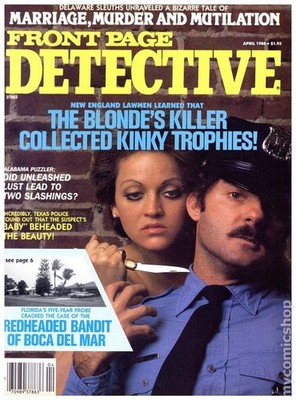 Front Page Detective Magazine #198804 VG Stock Image Low Grade