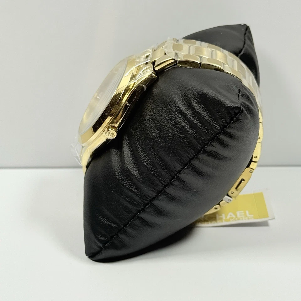 Reloj pulsera para mujer Michael Kors MK4732 delgado pasarela logotipo MK esfera tono dorado” Foto 2 de 4