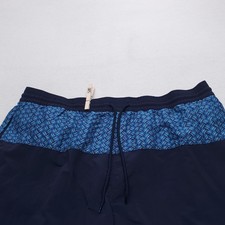 Caribbean Swimwear Drawstring Outdoor Swimming Trunks Mens Size XL Blue