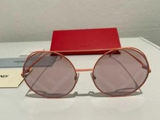 New FENDI FF 0285/S 35J01 Women's Sunglasses Pink Full Rim Round / Pink Lens