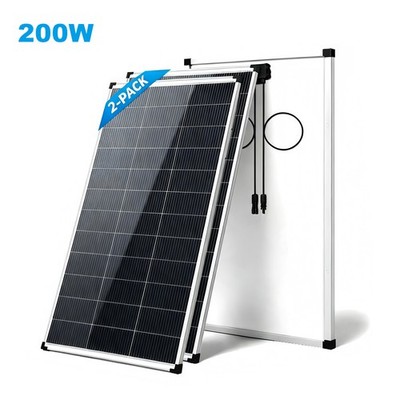 400W Solar Panel (200W*2)18BB N-Type Mono Power RV Home Boat Camping Off-Grid