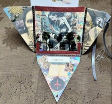 Handmade Gothic Horror Surprise Pocket Card Junk Journal Scrapbook Ephemera