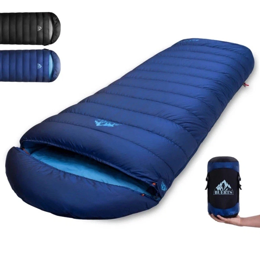 Buerts Down Sleeping Bag For Adults. 680Fp Ultralight Portable Backpacking