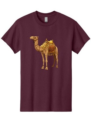 Camel-1 Mens Graphic Tee, 100% Cotton, Casual Summer Wear