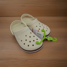 Crocs Crocband Gum Clog Unisex Mens Size 5/Womens Size 7- Summit White- NWT