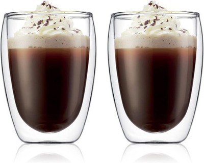 Bodum 4559-10 Pavina Gläser-Set Doppelwandig Mundgeblasen 350 ml 2er Pack
