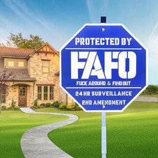 FAFO Security Sign, Funk around and Find Out Sign,Home Security Signs Yard, Funn