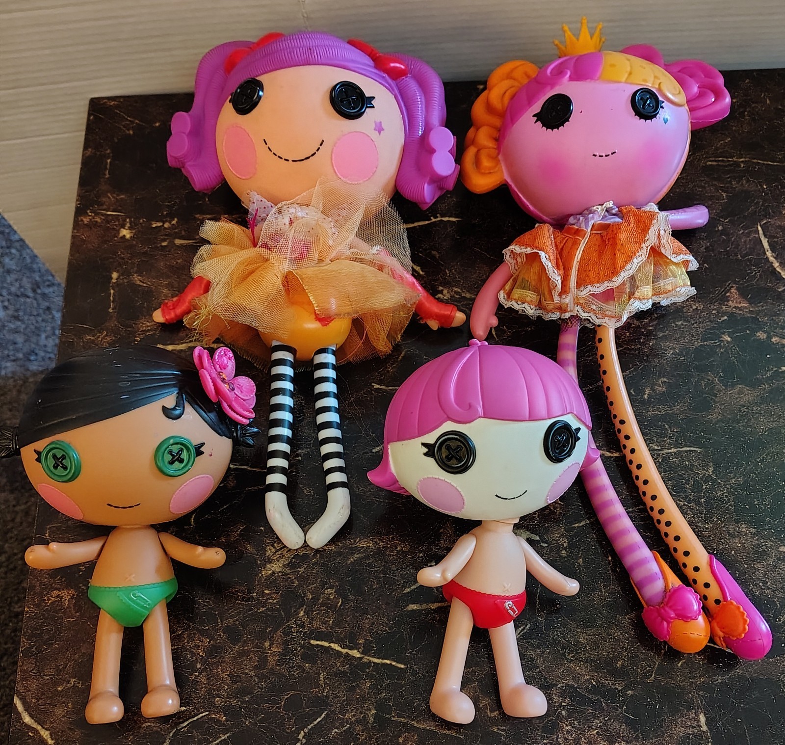 LOTE LALALOOPSY CACAHUETE BIG TOP Circo, Princesa Nuez moscada 12" y Tiki Wiki, Charadas