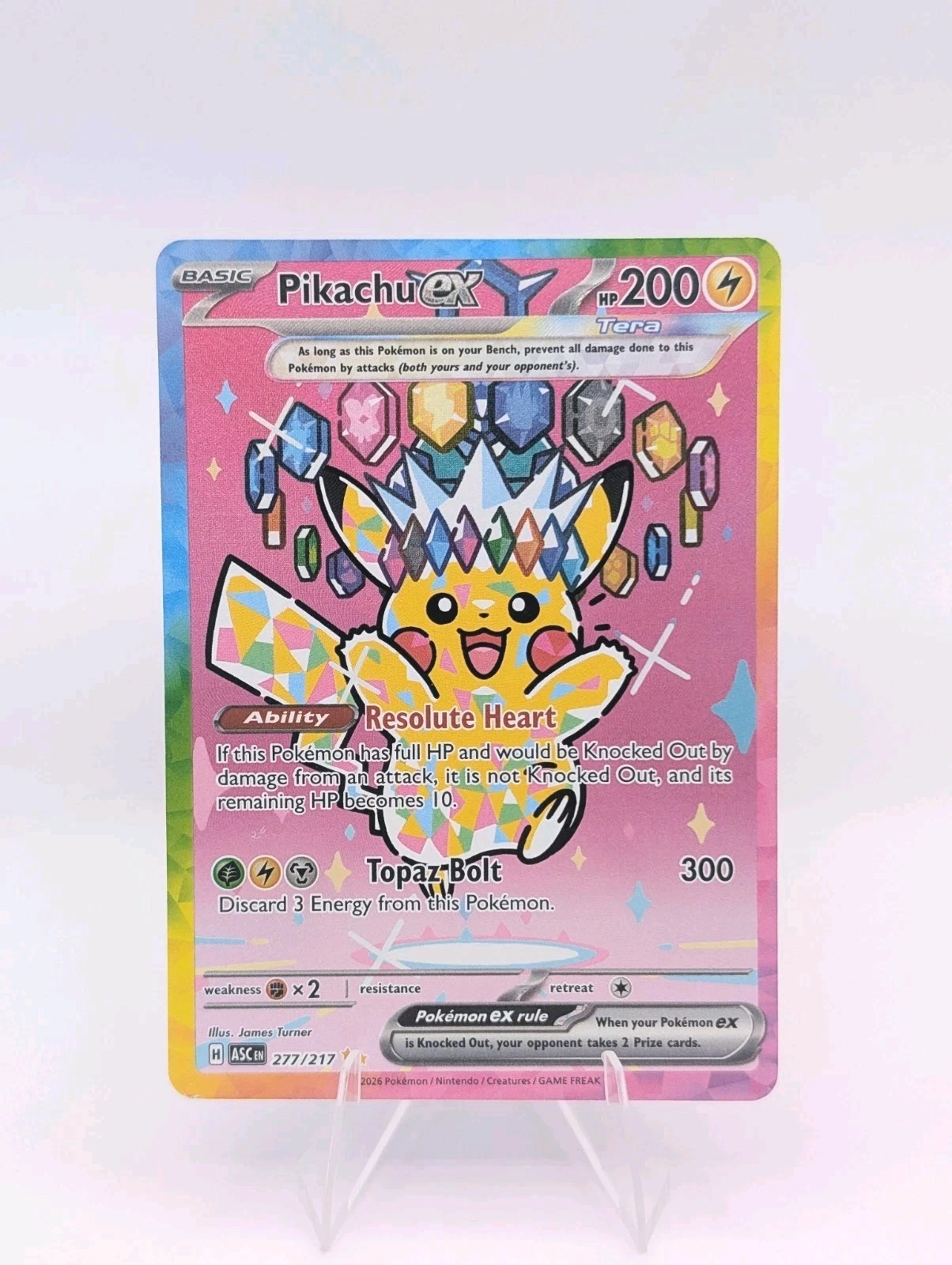 Pokemon Pikachu EX Ascended Hero’s SIR 277/217