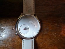 Reloj Pulsera Puma Hombre Take Pole Position Blanco Acero Inoxidable Sin Probar