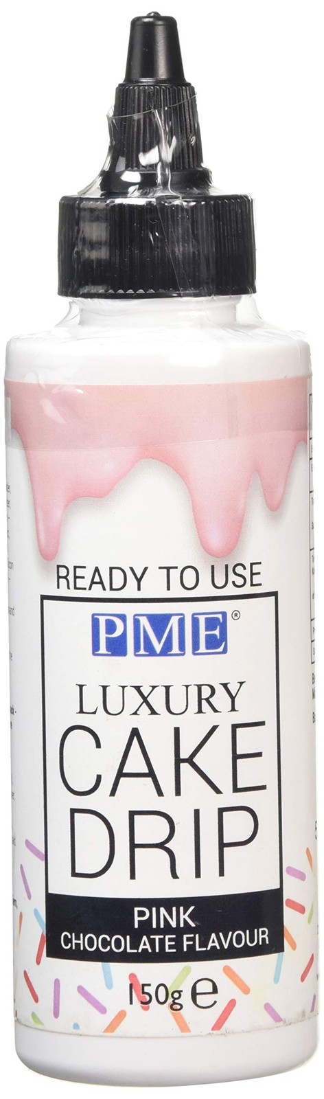 Milk Chocolate Drip Cake Drizzle Edible PME Pink 150g Icing Decoration - Image 2