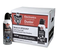 Falcon Safety Dust Off L Compressed Gas 10 Oz 12 Pack Keyboards & Electronics