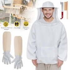 Beekeepers Schutzanzug Imkerjacke Mit Hut Schleier ImkerJacke Imkerei Handschuhe