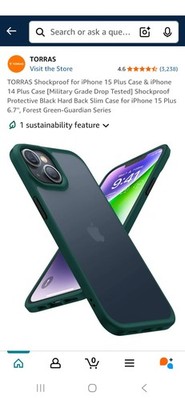 I Phone 15 Plus Green Phone Case