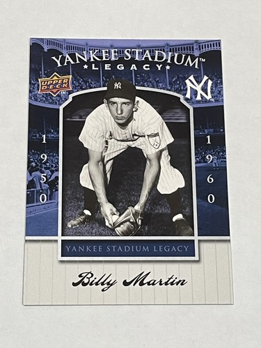 2008 Upper Deck Yankee Stadium Baseball #28 - Billy Martin - New York Yankees