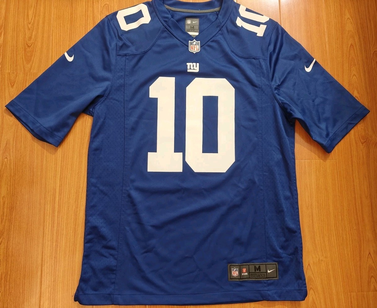 Mens Nike Eli Manning New York Giants Blue NFL Game Jersey 2X