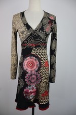 DESIGUAL DRESS DRESS WOMEN SIZE 38 WOMAN CASUAL VINTAGE DRESS LOGO Y2K COTTON