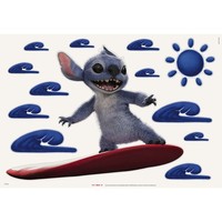 Komar Wandsticker - Disney Stitch Live Action Hit The Waves - 50 X 70 Cm