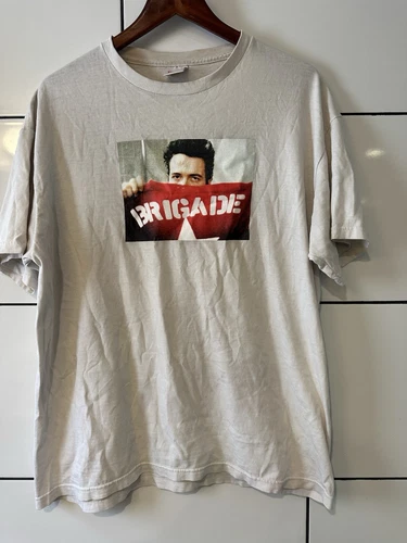 T shirt blanc vintage authentique SUPREME Joe Strummer Brigade taille L Clash