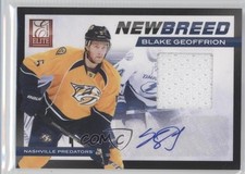 2011 Panini Elite New Breed Materials Signatures 4/50 Blake Geoffrion Auto 0f2