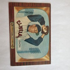 1955 Bowman #191 Bob Lemon Hof