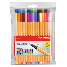STABILO Fineliner point 88 - Wallet of 1 Count Pack 1 , Assorted Colors