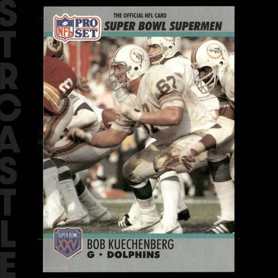 1990 Pro Set Super Bowl XXV Silver Anniversary - Bob Kuechenberg #65