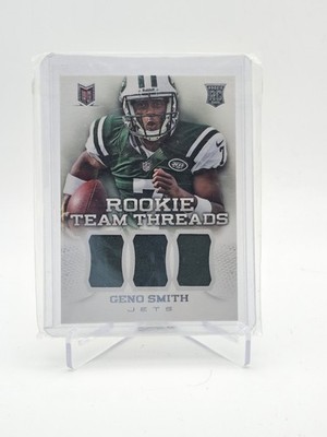 2013 Panini Momentum - Rookie Team Threads Geno Smith #7 Triple Materials...