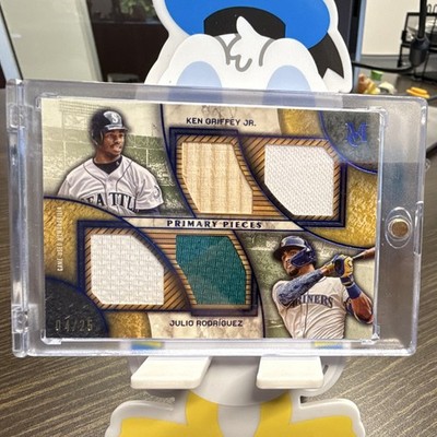 Topps Primary Pieces Ken Griffey Jr Julio Rodriguez Mariners Memorabilia 04/25