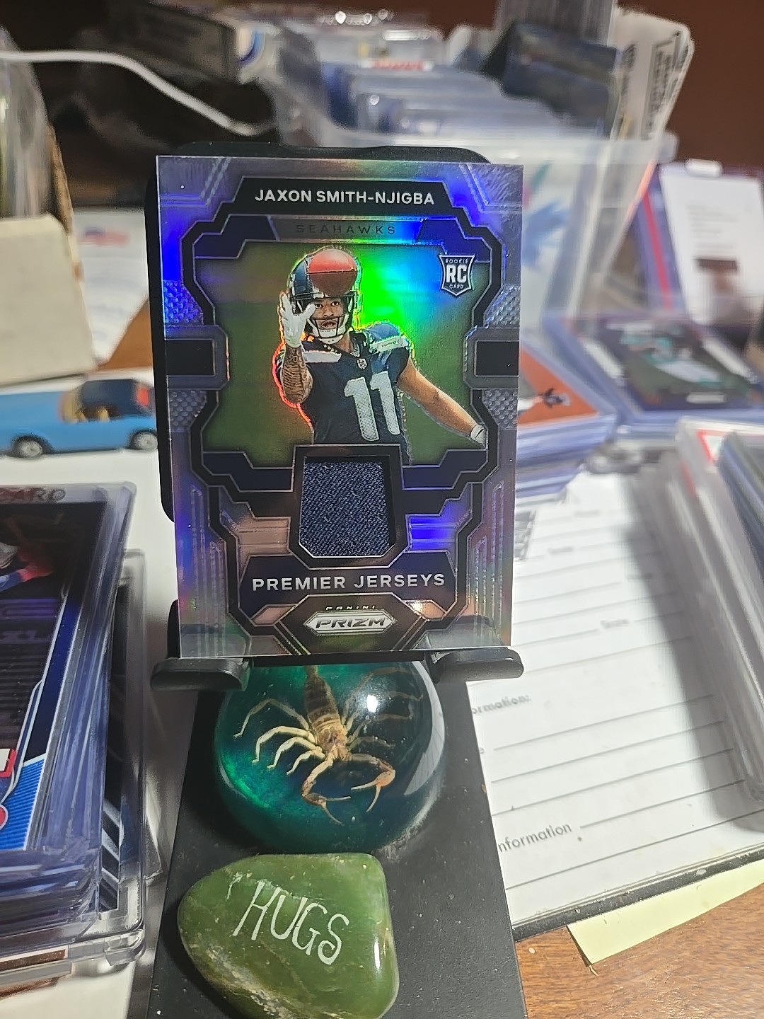 Jaxon Smith-Njigba 2023 Prizm Silver Premier Jerseys #PJ-JS Rookie!!