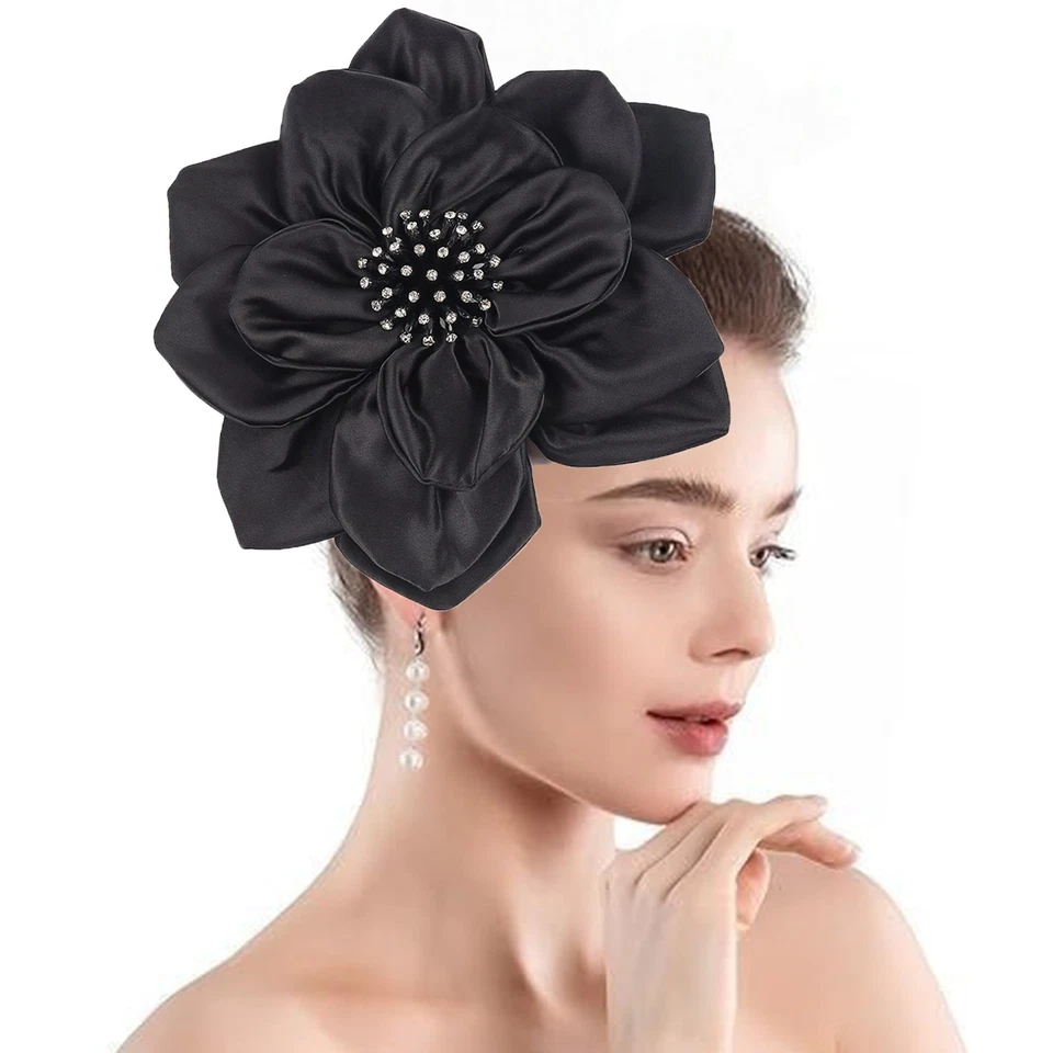 Moda Flor Tocado Sombrero Fiesta del Té Para Mujer Boda Cóctel Accesorios para el Cabello Foto 2 de 4