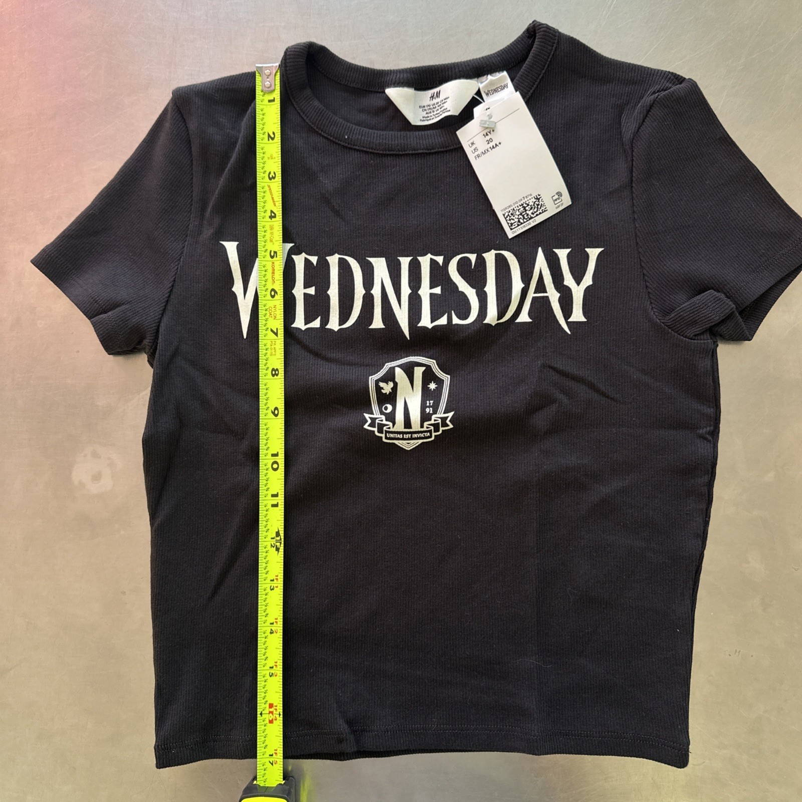 H&M Wednesday Top Black Size 20 Girls thumbnail 4