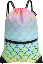 Drawstring Backpack Bag Sport Gym Sackpack