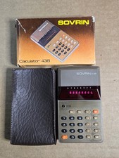 SOVRIN 438 Vintage Calculator in Box - Working Great