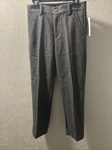 Traje Janie & Jack Gris Espiga Niño 2 Piezas Talla 8 Nuevo Con Etiquetas - Imagen 4 de 6