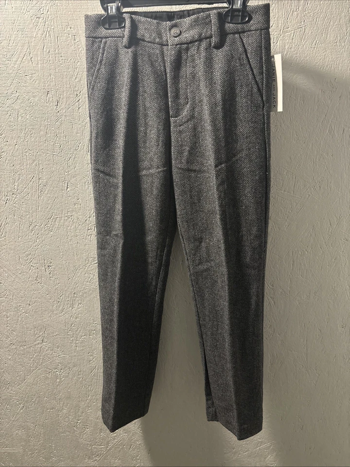 Traje Janie & Jack Gris Espiga Niño 2 Piezas Talla 8 Nuevo Con Etiquetas Foto 4 de 4