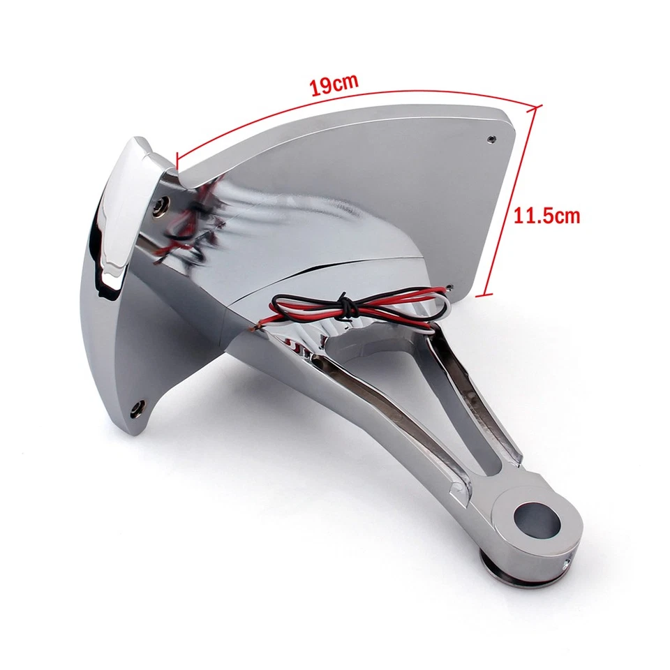 12V Side Mount License Plate LED Tail Brake Light for Honda Yamaha Kawasaki US Foto 3 de 4