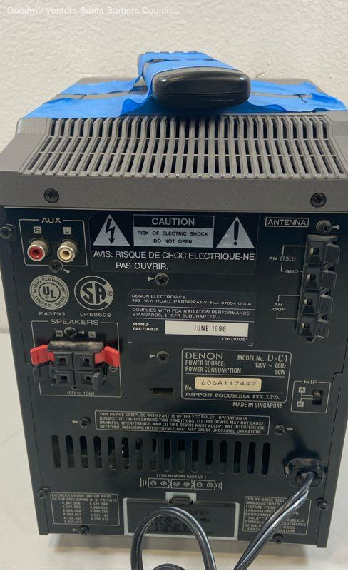 Denon Personal Audio System/Micro Component D-C1-Parts Or
