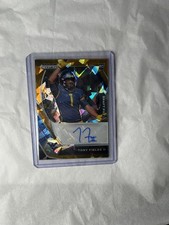2021 Prizm Draft Picks Tony Fields II AUTO Gold Cracked Ice Rookie #DPA-TOF