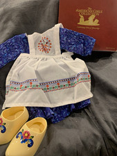 American Girl Kirsten Baking Outfit/Dress/Apron/Clogs.NIB. 49