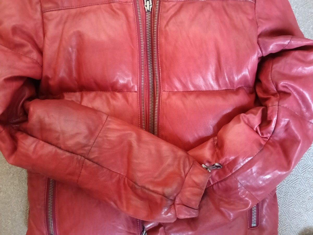 Extremely Rare Schott Leather Down Jacket Sheepsk… - image 5